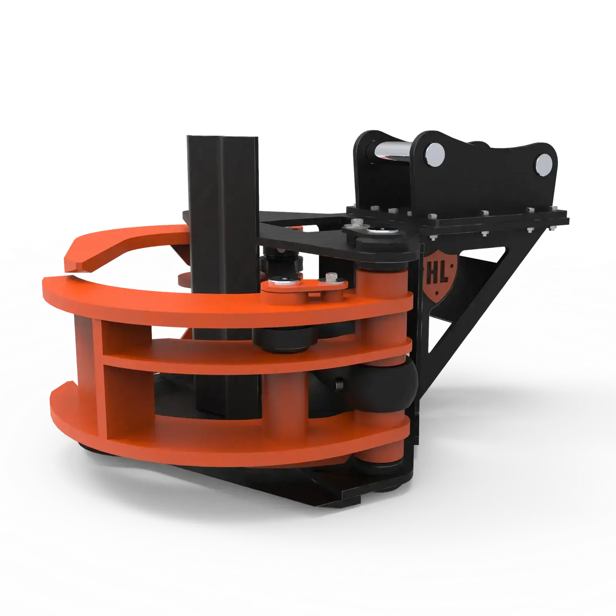 Hydraulic excavator tree shear
