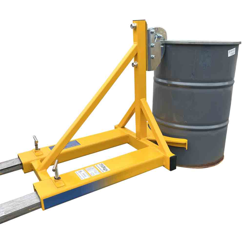 Forklift drum grab for 210 litre drums
