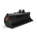 Excavator land rake