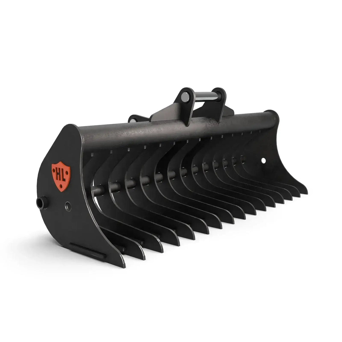 Excavator land rake