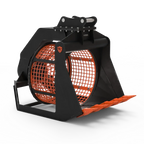 Hydraulic screening bucket