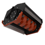 Forestry mulcher head hammer rotor