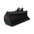 Excavator land rake