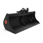 15–22 tonne excavator grading bucket with smooth cutting edge