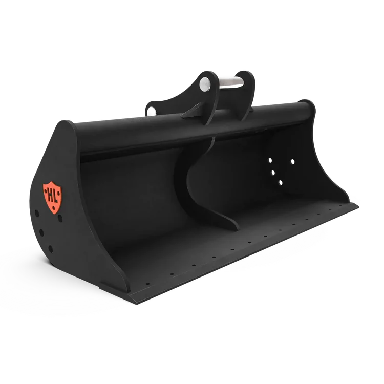 15–22 tonne excavator grading bucket with smooth cutting edge