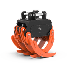 6–10 tonne hydraulic excavator folding grab, closed