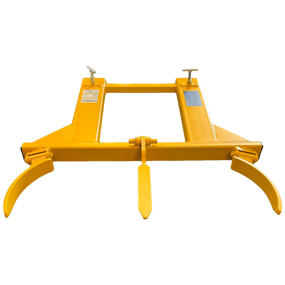 Steel drum handling attachment for forklift trucks