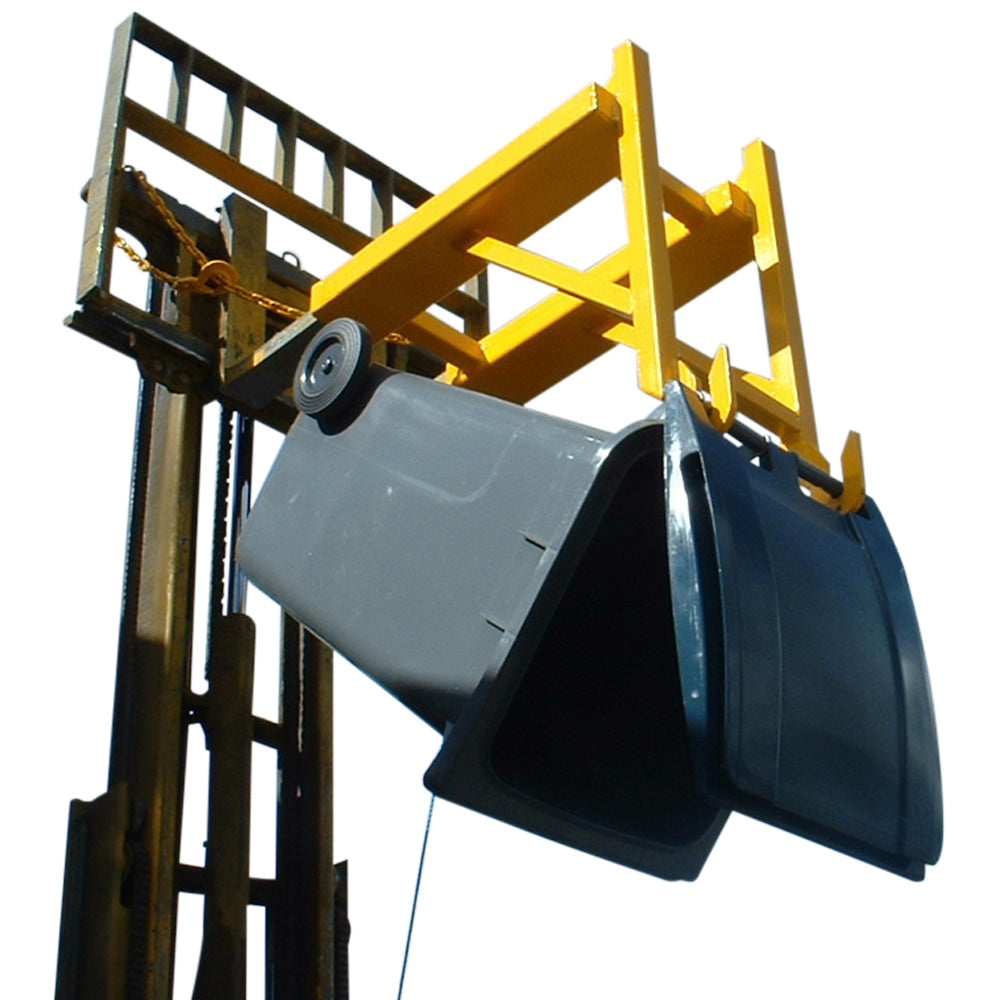 90–240L Forklift Wheelie Bin Handler