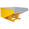 Heavy duty forklift tipping skip for industrial waste handling