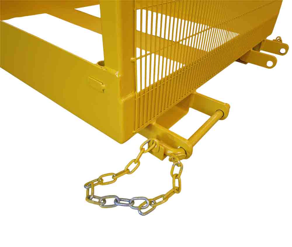 WP-SPG forklift man cage with automatic locking gate