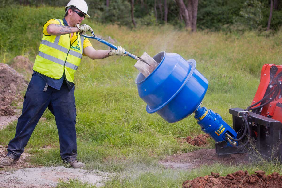 Auger Torque 180 litre cement mixer bowl for earth drills