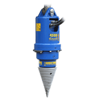 Auger Torque cone log splitter for earth drills