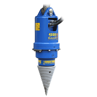 Auger Torque cone log splitter for earth drills