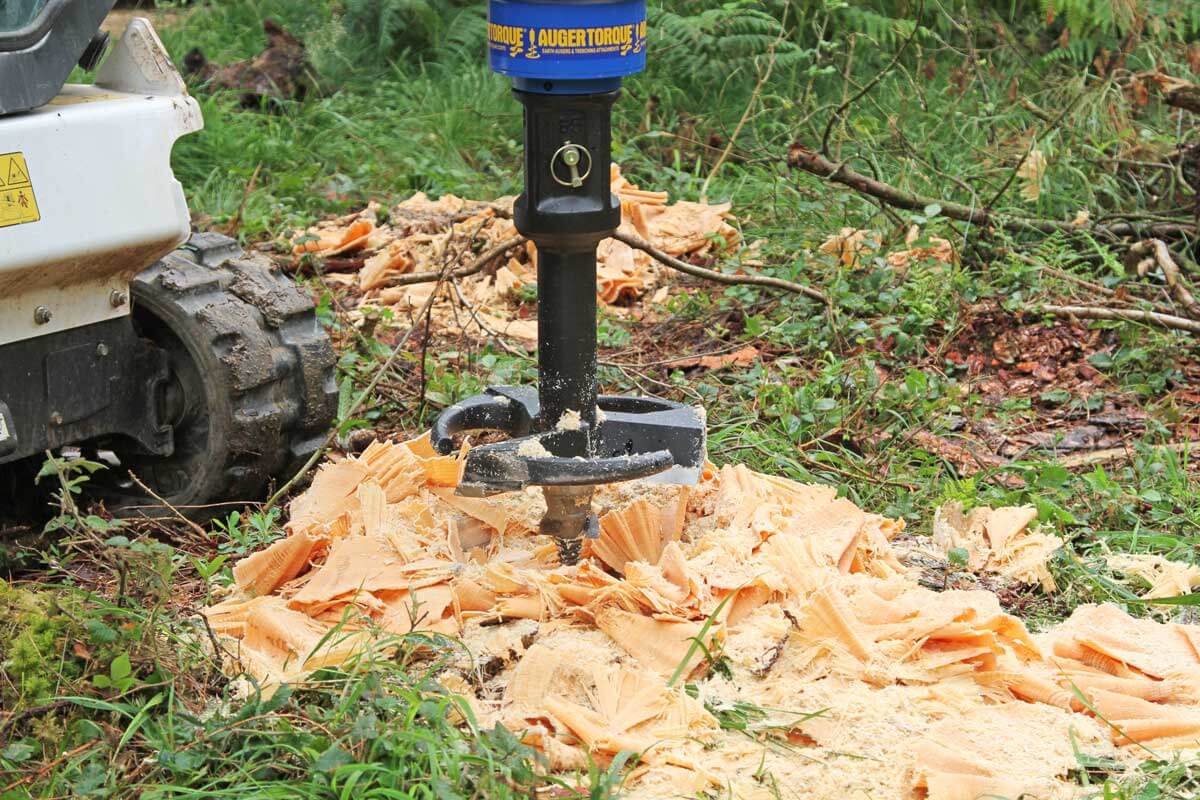 Auger Torque 250mm stump planer for earth drills