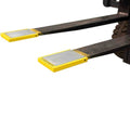 GenieGrip fork caps fitted to forklift forks