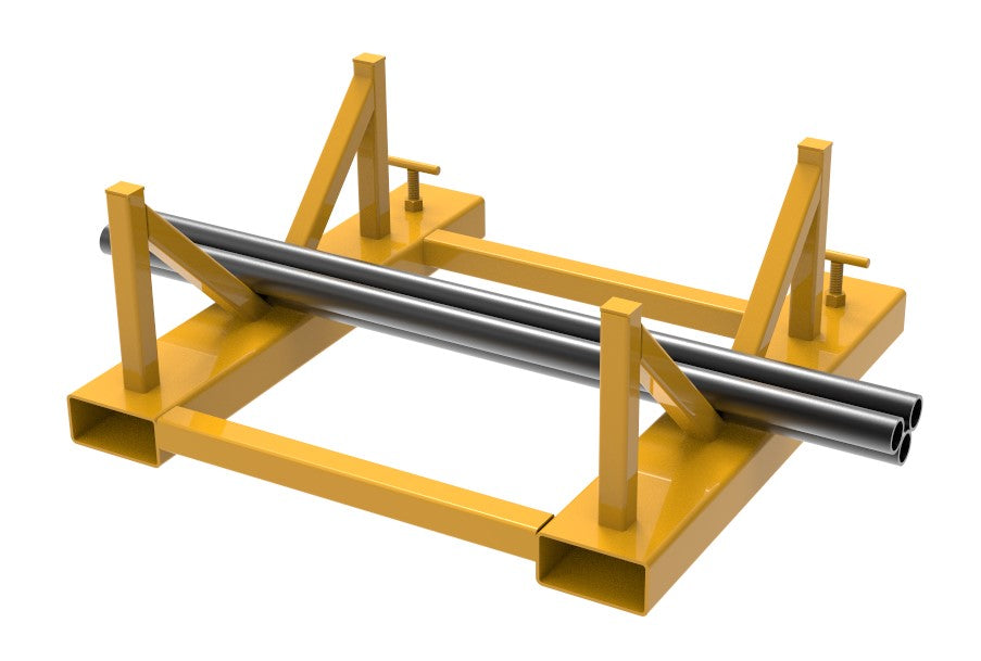 Forklift pipe and tube lifting attachment