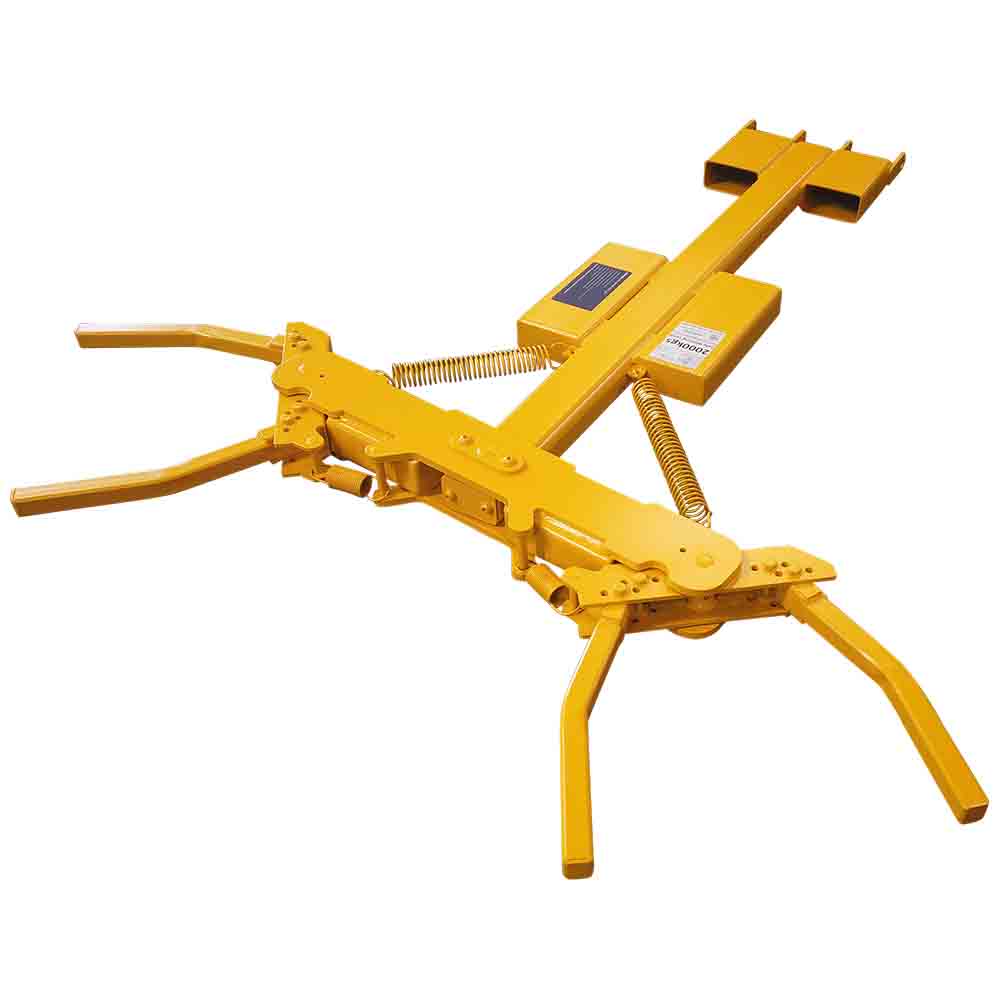 Forklift car mover for lifting and towing cars by the front wheel
