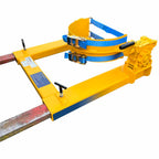 Crank handle forklift drum rotator on forklift forks