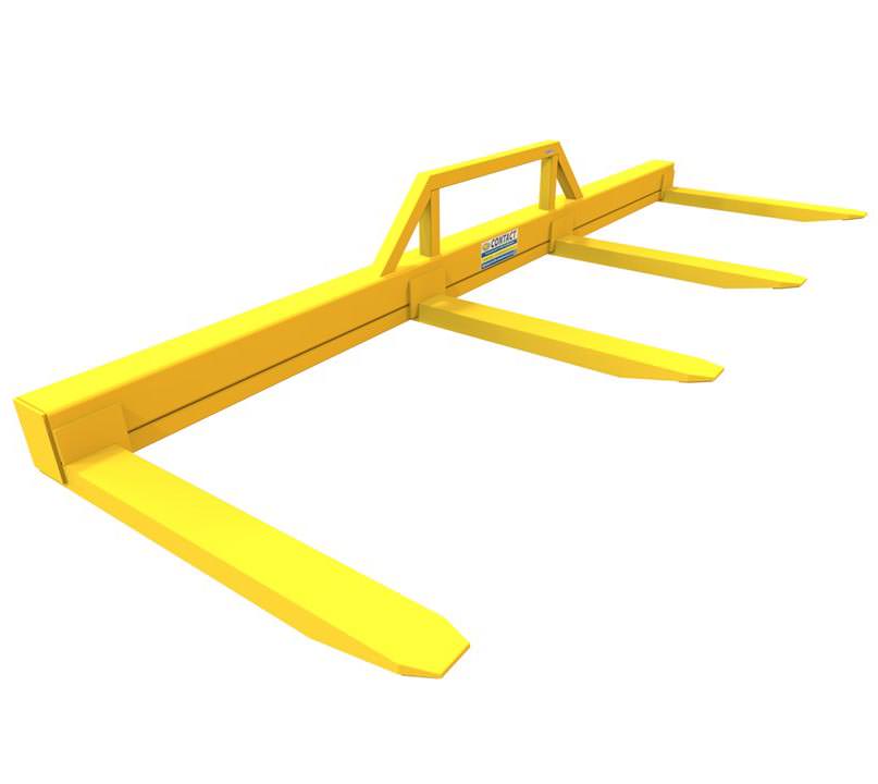 Four fork attachment wide load stabiliser for forklifts