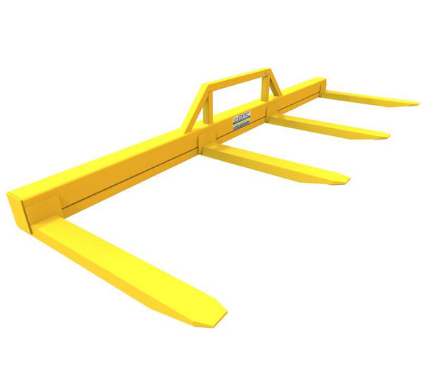 Four fork attachment wide load stabiliser for forklifts