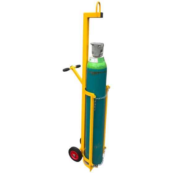 Single cylinder lifting trolley
