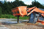 Kovaco concrete mixing bucket on site