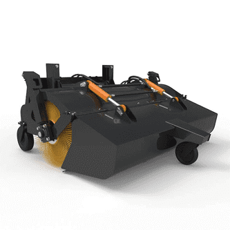 Kovaco sweeper with hydraulic waste collector