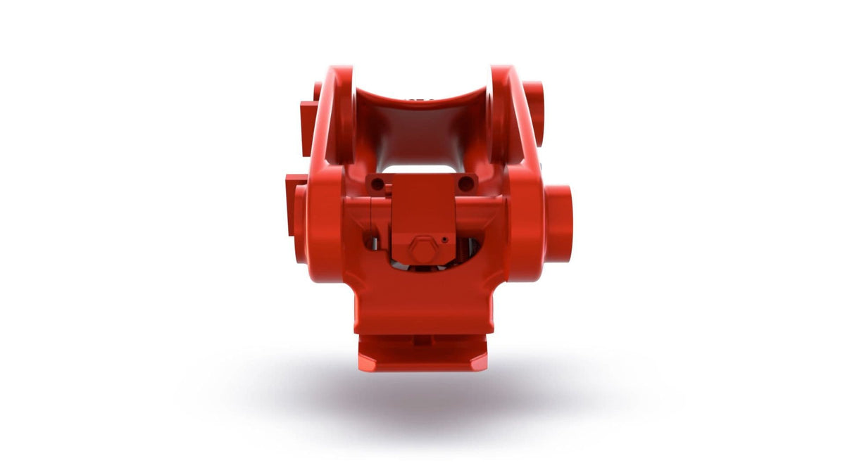 Miller GTS coupler fitted to a mini digger