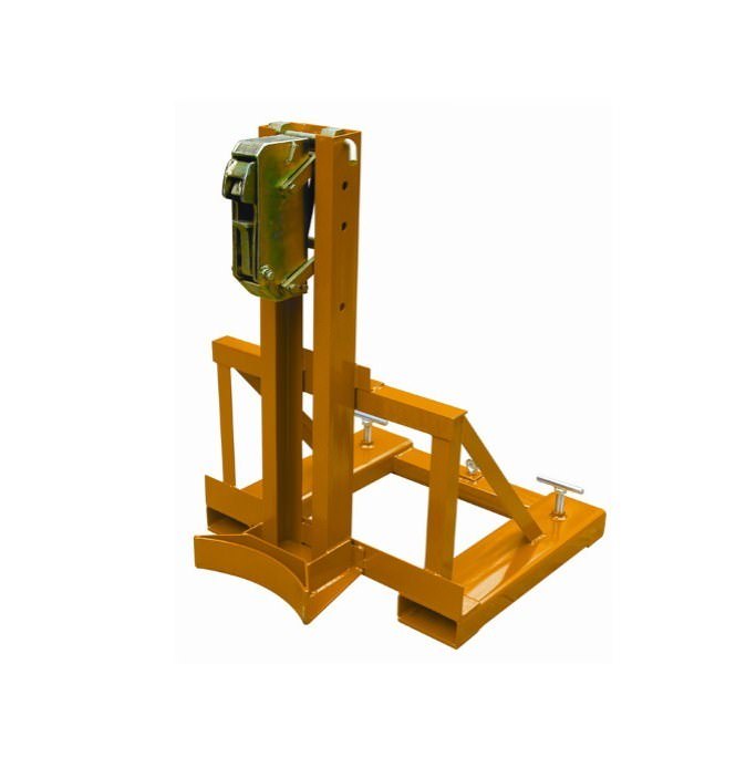 Rim grip drum gripper with parrot beak jaw