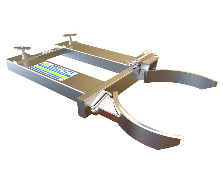 Stainless steel universal forklift drum grab