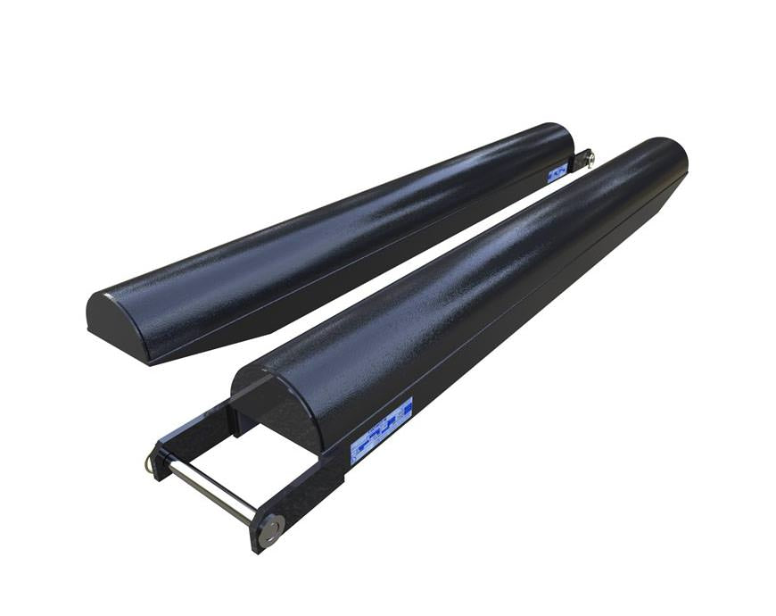 Radius top fork sleeves for forklifts