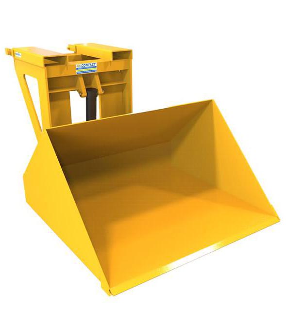 Easyfill hydraulic forklift scoop
