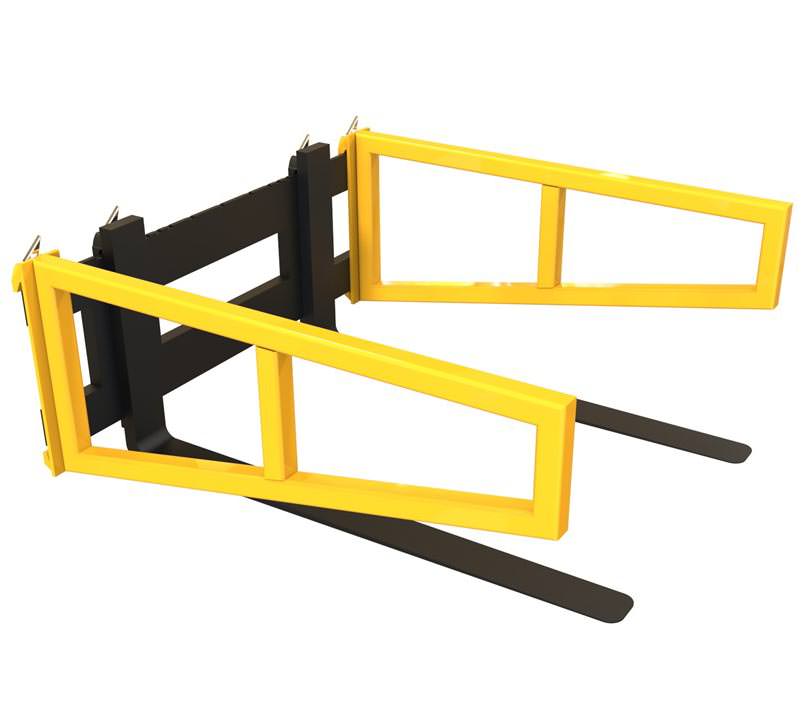 Carriage mounted forklift side keepers