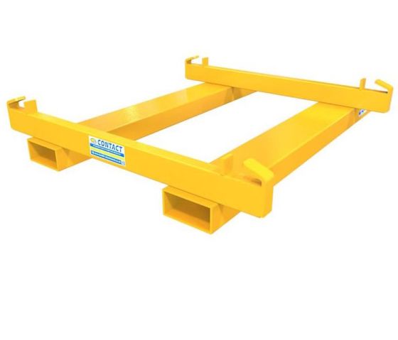 Fork mounted big bag lifter with four loop claws