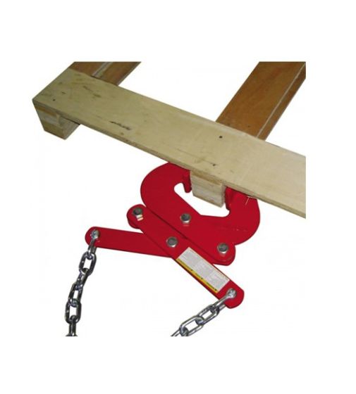 Pallet puller clamps for forklifts