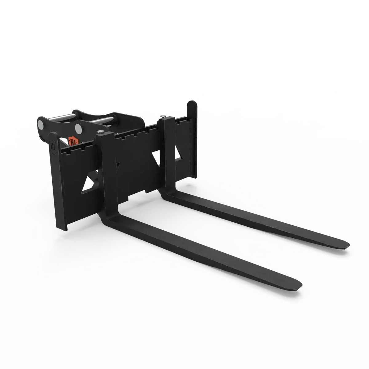 Sliding excavator pallet forks for 2–22 tonne machines