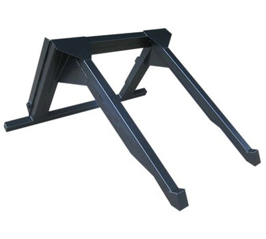 Telehandler big bag lifter with anti-swing bar