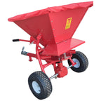 Towable forklift salt spreader with 190 litre hopper