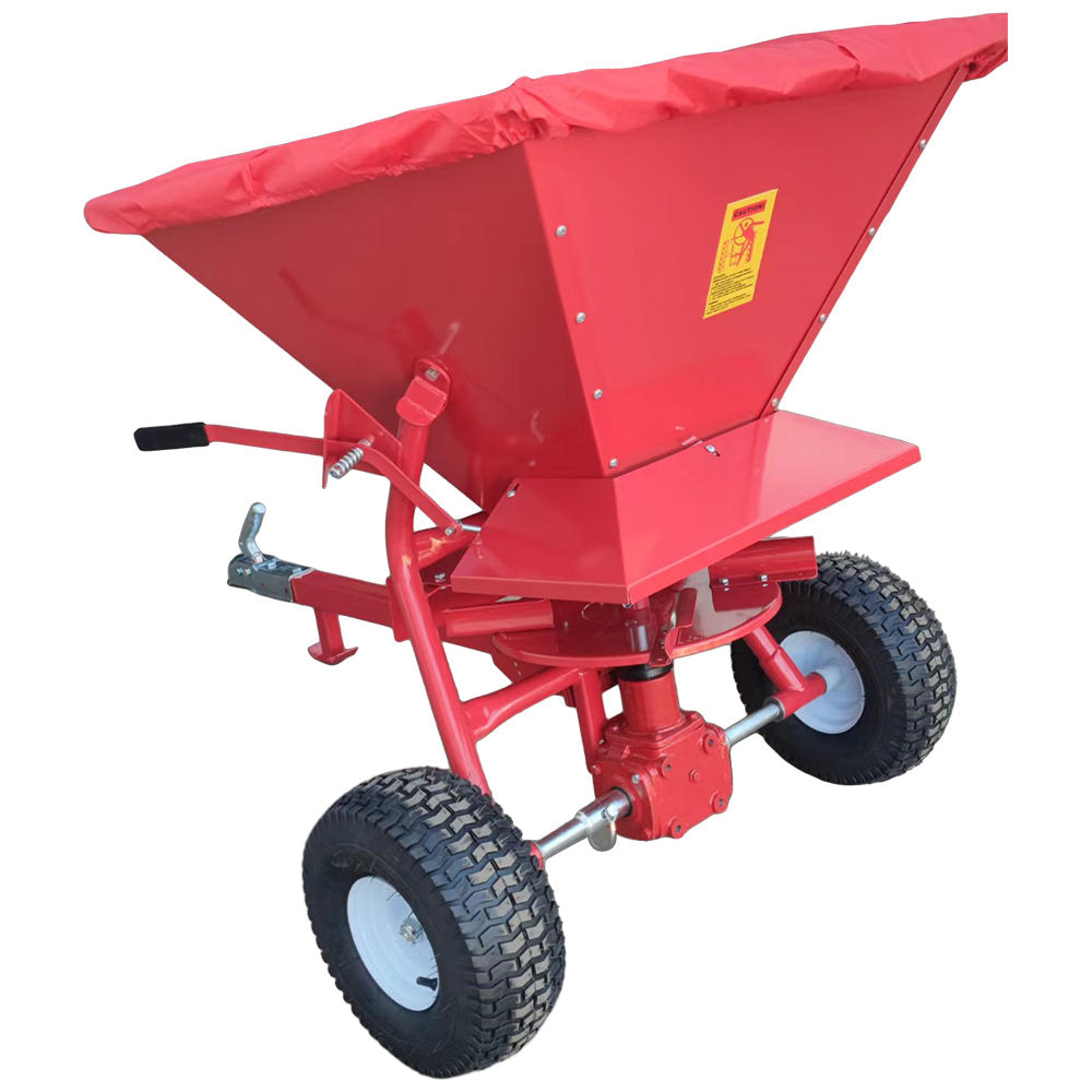 Towable forklift salt spreader with 190 litre hopper