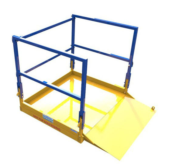 Folding goods transfer platform
